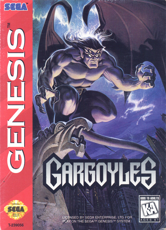 Gargoyles [Cardboard Box] box art for Sega Genesis